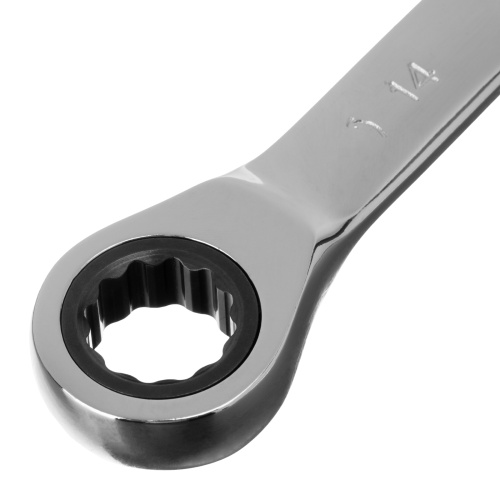 Ключ накидной трещоточный, 14 х 15 мм, CrV, зеркальный хром Matrix Professional по ценам производителя в Воронеже с доставкой по всей России