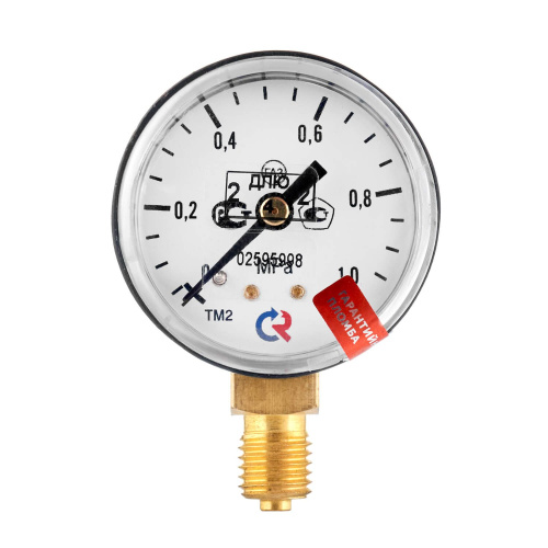 Манометр с поверкой 1,0 МПа, углекислый газ по ценам производителя в Воронеже с доставкой по всей России
