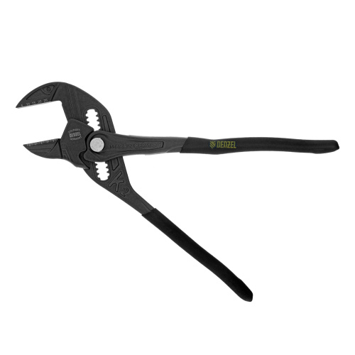 Клещи переставные, кнопочный механизм, обливные рукоятки, сантехнические, 250 мм Denzel по ценам производителя в Воронеже с доставкой по всей России