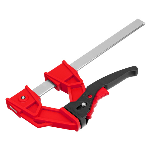 Струбцина реечная быстрозажимная, усиленная, пластиковый корпус рычажно-храповой механизм, 200 х 100 х 351 мм, штанга 5 х 22 мм Matrix по ценам производителя в Воронеже с доставкой по всей России