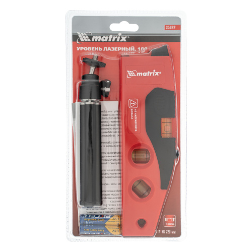 Лазерный уровень, 180 мм, 220 мм штатив, 4 глазка Matrix по ценам производителя в Воронеже с доставкой по всей России