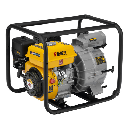 Мотопомпа бензиновая для грязной воды PX-80D7, 7 л.с., 3", 1300 л/мин, глуб 8 м,напор 30 м Denzel по ценам производителя в Воронеже с доставкой по всей России