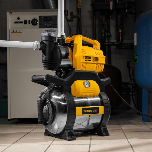 Насосная станция PSХ950X, Х-Pro, 950 Вт, 3300 л/ч, ресивер 24 л, подъем 38 м, нержавейка Denzel по ценам производителя в Воронеже с доставкой по всей России