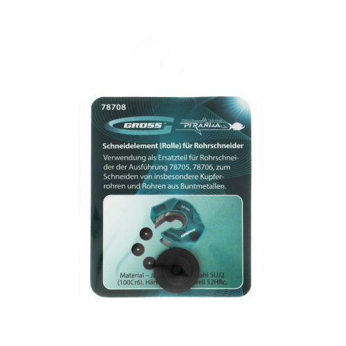 Режущий элемент, ролик трубореза для артиколов 78705, 78706, 4.5 х 3 х 16 мм, для резки труб из цветных металлов Gross по ценам производителя в Воронеже с доставкой по всей России