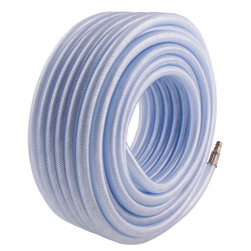 Шланг пневматический ПВХ, 10 x 16 мм, 18 бар, армированный, прозрачный, быстросъемное соединение, 30 м Stels по ценам производителя в Воронеже с доставкой по всей России