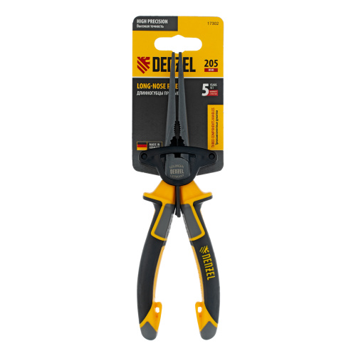 Длинногубцы прямые 205 мм, трехкомпонентные рукоятки Denzel по ценам производителя в Воронеже с доставкой по всей России