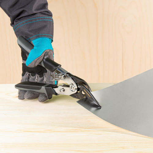 Ножницы по металлу "Piranha", усиленные, 255 мм, прямой и левый рез, сталь СrMo, двухкомпонентные рукоятки Gross по ценам производителя в Воронеже с доставкой по всей России