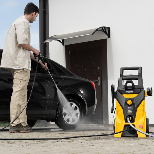 Моечная машина высокого давления R-180i, 2400 Вт, 180 бар, 7.5 л/мин, асинхронный двигатель Denzel по ценам производителя в Воронеже с доставкой по всей России