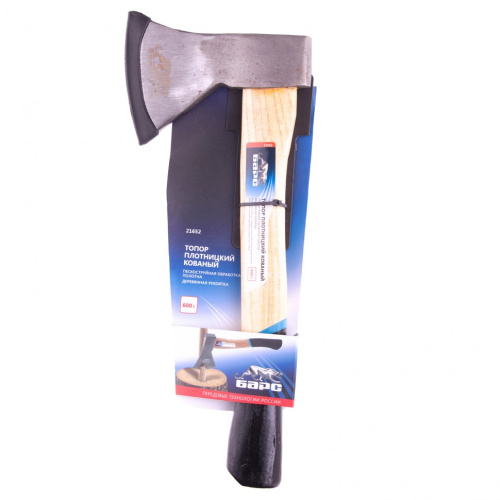 Топор плотницкий, кованый, деревянная рукоятка, 600 г, пескоструйное покрытие полотна Барс по ценам производителя в Воронеже с доставкой по всей России
