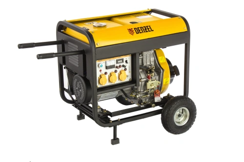 Генератор дизельный DD6300Е, 5.0 кВт, 220 В/50 Гц, 15 л, электростартер Denzel по ценам производителя в Воронеже с доставкой по всей России