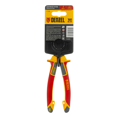 Бокорезы, диэлектрические рукоятки, до 1000 В, трехкомпонентные рукоятки, 160 мм Denzel по ценам производителя в Воронеже с доставкой по всей России