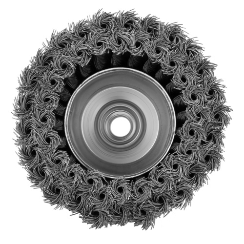 Щетка для УШМ, 125 мм, М14, "чашка", двухрядная, крученая проволока 0.5 мм Matrix по ценам производителя в Воронеже с доставкой по всей России