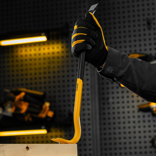 Лом-гвоздодер, 450 мм, шестигранный 16 мм, окрашенный, сталь 65 Denzel по ценам производителя в Воронеже с доставкой по всей России