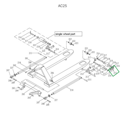 Соединительная пластина подвильных роликов гидравлических тележек AC25 по ценам производителя в Воронеже с доставкой по всей России