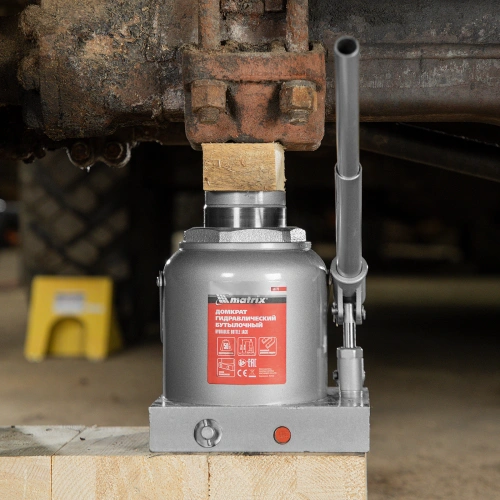Домкрат гидравлический бутылочный, 50 т, h подъема 236-356 мм Matrix по ценам производителя в Воронеже с доставкой по всей России