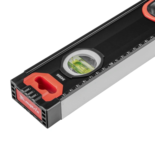 Уровень алюминиевый, усиленный, фрезерованный, 3 глазка, двухкомпонентные рукоятки, 2000 мм Matrix по ценам производителя в Воронеже с доставкой по всей России