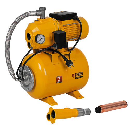 Насосная станция эжекторная PSD800C, 800 Вт, 2400 л/ч, ресивер 24 л, всасывание 20 м Denzel по ценам производителя в Воронеже с доставкой по всей России