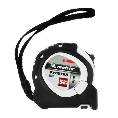 Рулетка Neon,5 м x 19 мм,обрезиненный корпус,3 фиксации,Pro Matrix по ценам производителя в Воронеже с доставкой по всей России