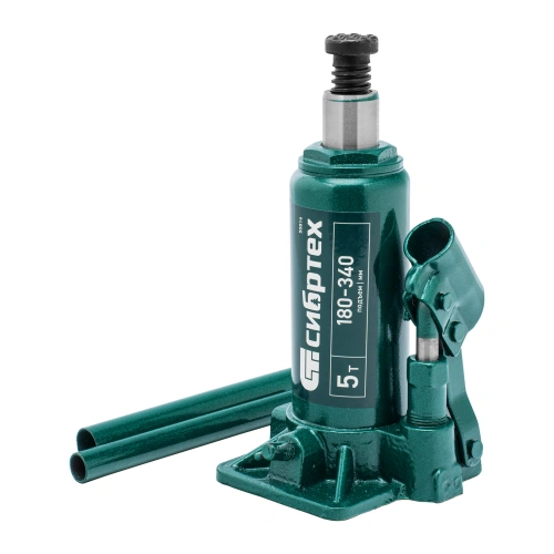 Домкрат гидравлический бутылочный, 5 т, 180-340 мм, в пласт. кейсе Сибртех по ценам производителя в Воронеже с доставкой по всей России