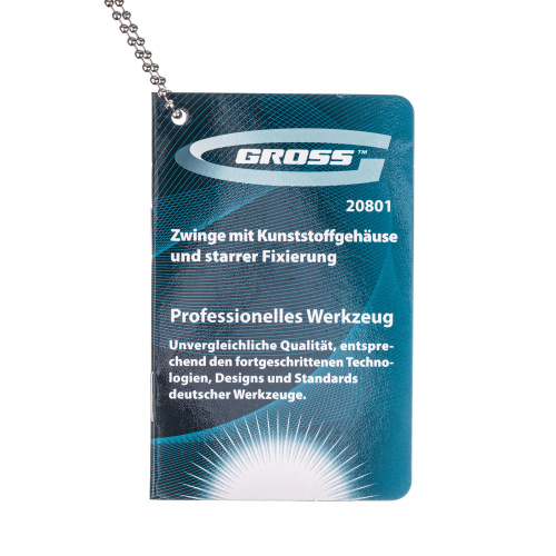 Струбцина клещеобразная 1-1/2, пластиковый корпус, храповой механизм жесткой фиксации, 38 мм Gross по ценам производителя в Воронеже с доставкой по всей России