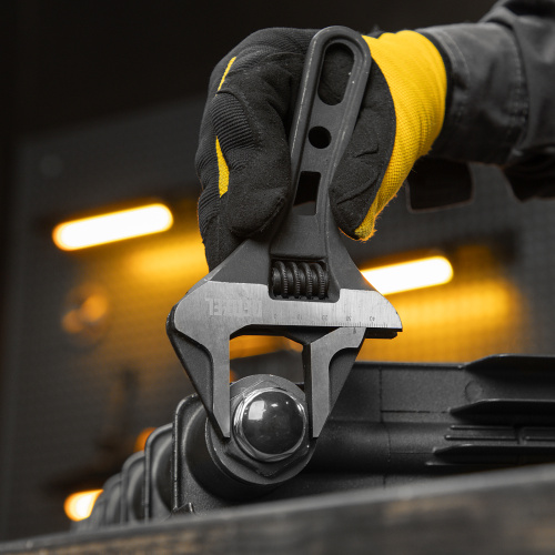 Ключ разводной 185 мм, CrV, кованый, укороченная рукоятка Denzel по ценам производителя в Воронеже с доставкой по всей России