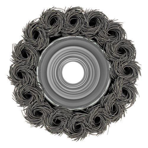 Щетка для УШМ, 65 мм, М14, "чашка", крученая проволока 0.35 мм Matrix по ценам производителя в Воронеже с доставкой по всей России