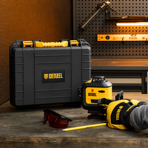 Лазерный уровень мультипризменный LX 360-2 Red, 30 м, 635 нм, аккумулятор Li 2800 мАч, резьба 5/8" Denzel по ценам производителя в Воронеже с доставкой по всей России