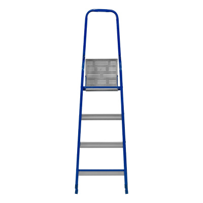 Стремянка, 4 ступени, стальной профиль, алюминиевые ступени Сибртех по ценам производителя в Воронеже с доставкой по всей России