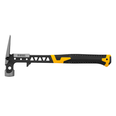 Молоток строительный 450 г, цельнокованый,боек с магнитом, двухкомп. обрезин. рук-ка Denzel по ценам производителя в Воронеже с доставкой по всей России