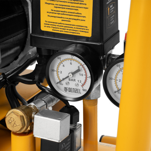 Компрессор безмасляный, малошумный DLS 1500/50, 1500 ВТ, 2x750, 50 л, 260 л/мин Denzel по ценам производителя в Воронеже с доставкой по всей России