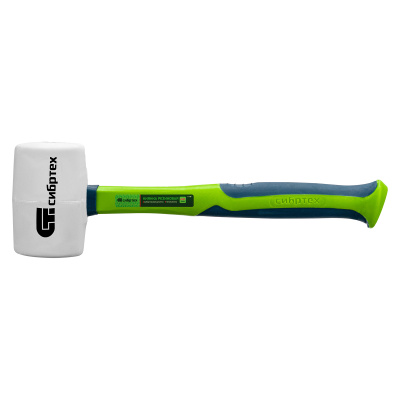 Киянка резиновая, 680 г, белая резина, фибергласовая рукоятка Сибртех по ценам производителя в Воронеже с доставкой по всей России