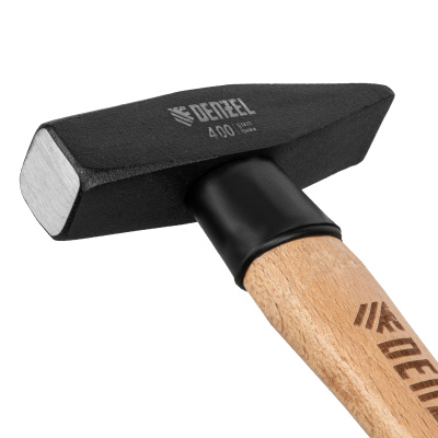 Молоток слесарный, 400 г, кованый квадратный боек, буковая рукоятка Denzel по ценам производителя в Воронеже с доставкой по всей России