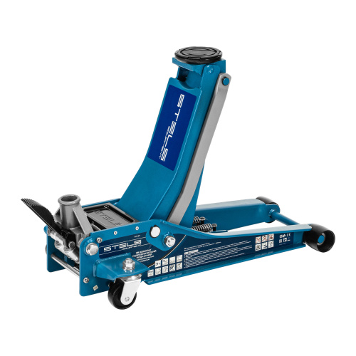 Домкрат гидравлический подкатной 3 т, быстрый подъем, Low profile quick lift, 75-505 мм, профессиональный STELS по ценам производителя в Воронеже с доставкой по всей России