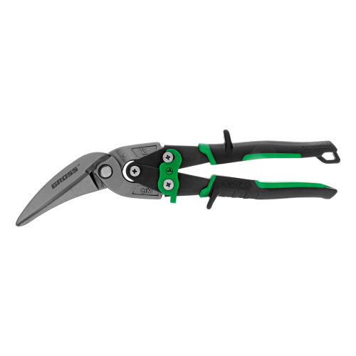 Ножницы по металлу "Piranha", 270 мм, прямой и правый проходной рез, сталь СrMo, двухкомпонентные рукоятки Gross по ценам производителя в Воронеже с доставкой по всей России