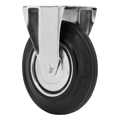 Колесо неповоротное D 200 мм, крепление  платформенное Сибртех по ценам производителя в Воронеже с доставкой по всей России