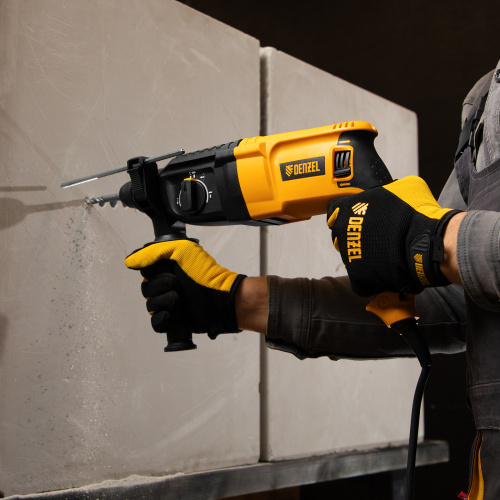 Перфоратор электрический RHH-800-26, SDS-plus, 800 Вт, 3 Дж, 3 плюс 1 реж. Denzel по ценам производителя в Воронеже с доставкой по всей России