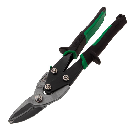 Ножницы по металлу "Piranha", 250 мм, прямой и правый рез, сталь СrMo, двухкомпонентные рукоятки Gross по ценам производителя в Воронеже с доставкой по всей России