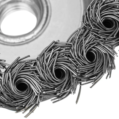 Щетка для УШМ, 100 мм, М14, "чашка", крученая металлическая проволока Сибртех по ценам производителя в Воронеже с доставкой по всей России