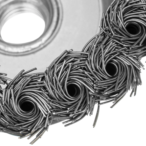 Щетка для УШМ, 100 мм, М14, "чашка", крученая металлическая проволока Сибртех по ценам производителя в Воронеже с доставкой по всей России