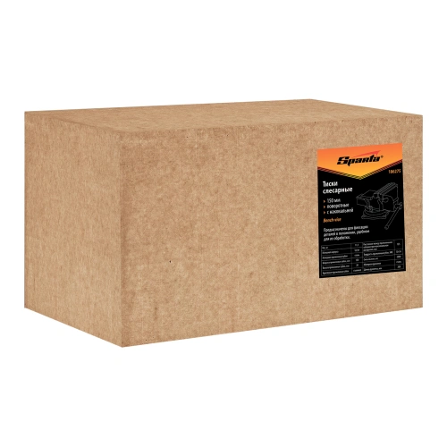 Тиски слесарные, 100 мм, поворотные, с наковальней Sparta по ценам производителя в Воронеже с доставкой по всей России