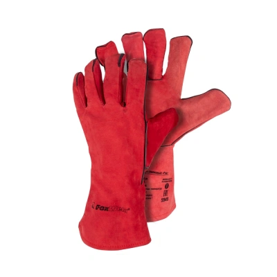 Краги спилковые Рэд FoxWeld по ценам производителя в Воронеже с доставкой по всей России