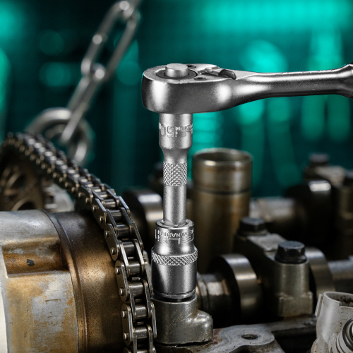 Набор торцевых головок с трещоткой, 1/4", 18 предметов Stels по ценам производителя в Воронеже с доставкой по всей России