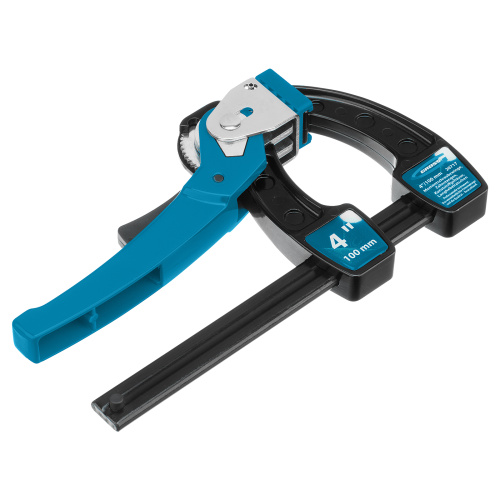 Струбцина реечная быстрозажимная 4, металлический корпус, рычажный храповой механизм, 100 мм Gross по ценам производителя в Воронеже с доставкой по всей России