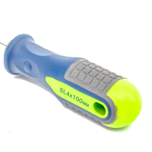 Отвертка, SL4 х 100 мм, CrV, трехкомпонентная рукоятка Сибртех по ценам производителя в Воронеже с доставкой по всей России