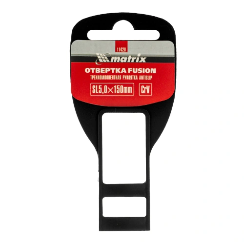 Отвертка Fusion, SL5 х 150 мм, CrV, трехкомпонентная рукоятка "Anti slip" Matrix по ценам производителя в Воронеже с доставкой по всей России