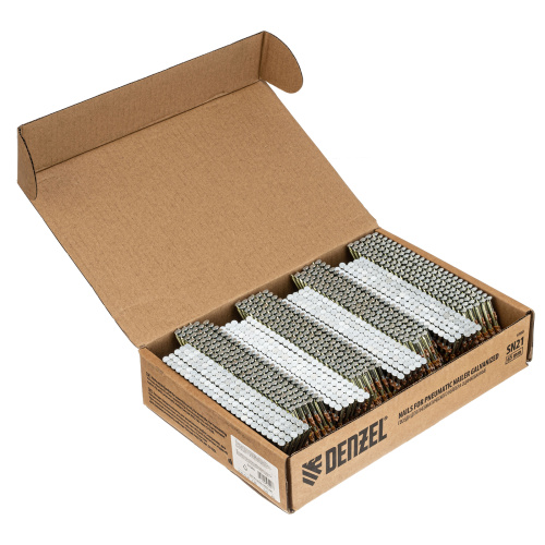 Гвозди для пнев. нейлера (оцинк.) длина - 65 мм, диам. - 2,9 мм, 2000 шт. Denzel по ценам производителя в Воронеже с доставкой по всей России