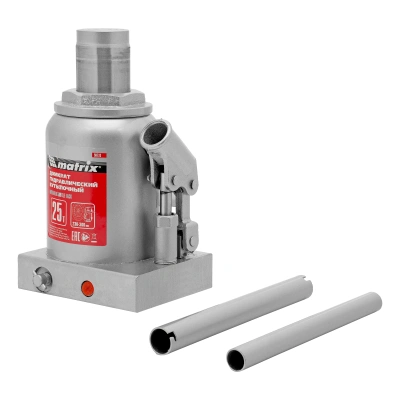 Домкрат гидравлический бутылочный, 25 т, высота подъема 230-360 мм Matrix купить в Москве с доставкой по всей России | ProtosMarket.ru