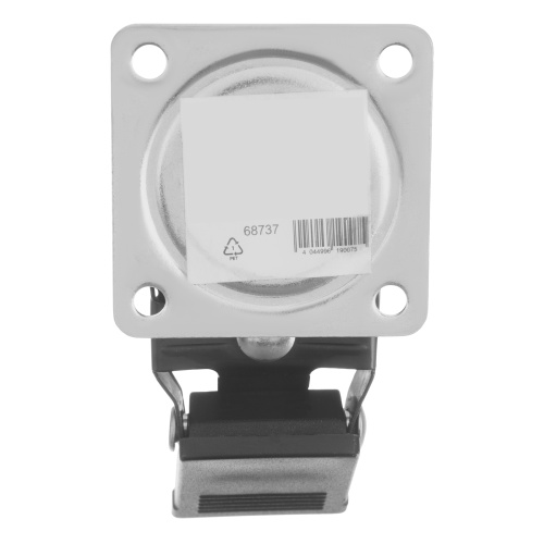 Колесо ПУ прозрачное поворотное с тормозом d-50 мм, крепление платформенное Сибртех по ценам производителя в Воронеже с доставкой по всей России