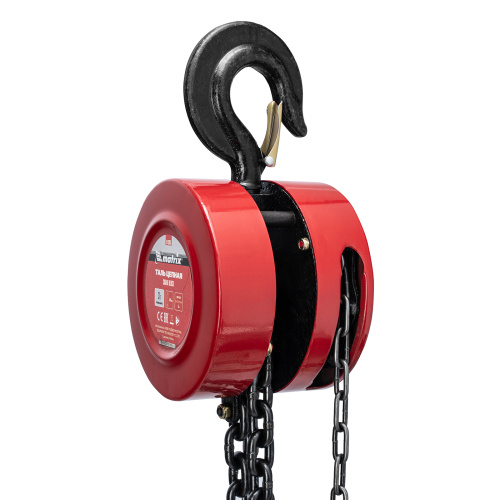 Таль цепная, 3 т, H подъема 3 м, расстояние между крюками 470 мм Matrix по ценам производителя в Воронеже с доставкой по всей России