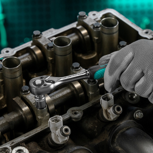 Набор торцевых головок с трещоткой, 1/4", 18 предметов Stels по ценам производителя в Воронеже с доставкой по всей России